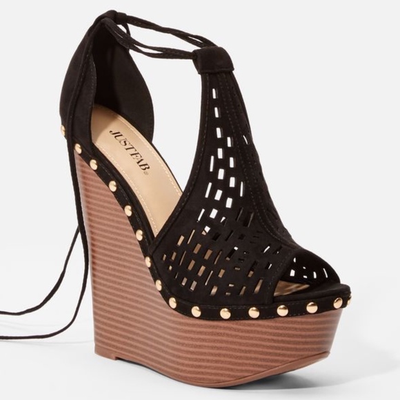 Lucien Platform Platform Heeled Sandals Shoedazzle - Picture 2 of 8